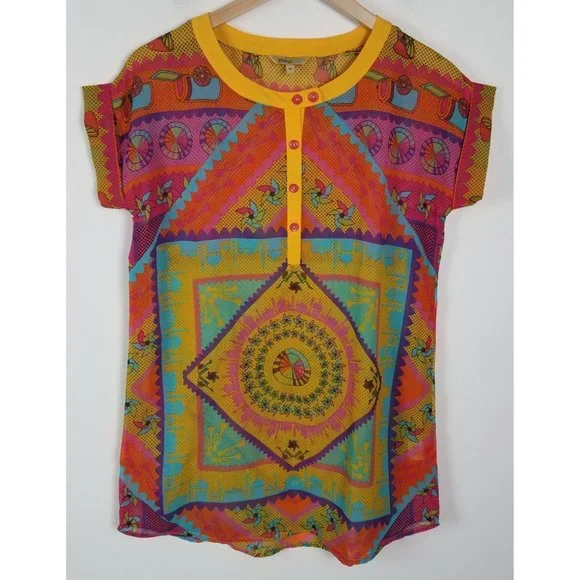 global desi orange tunic